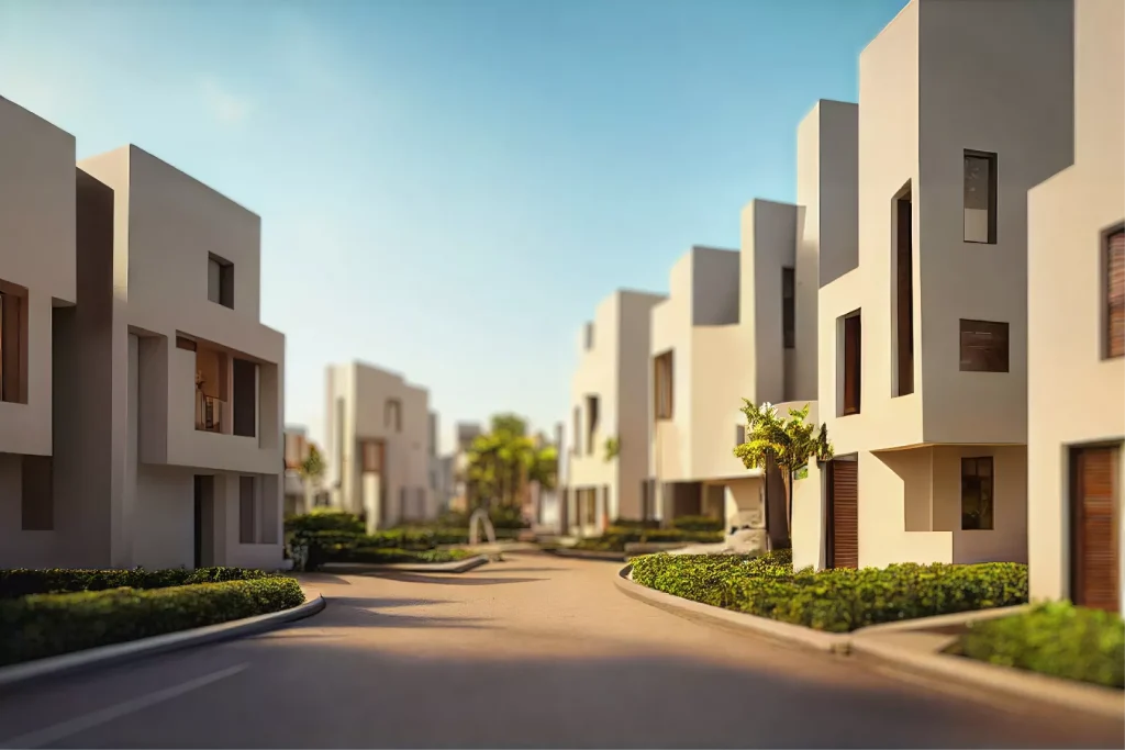 High quality scale model of new housing development