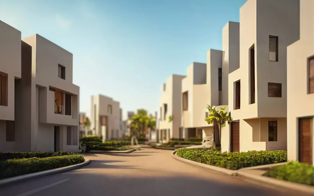 High quality scale model of new housing development