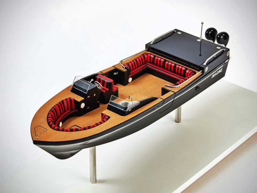 1:30 FinX Boat Presentation Marketing Marine Exhibition Display Model