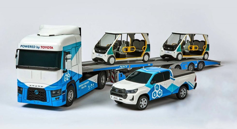1:30 Hydrogen Hilux Hyliko Truck Automotive Presentation Marketing Exhibition Display custom Model Products