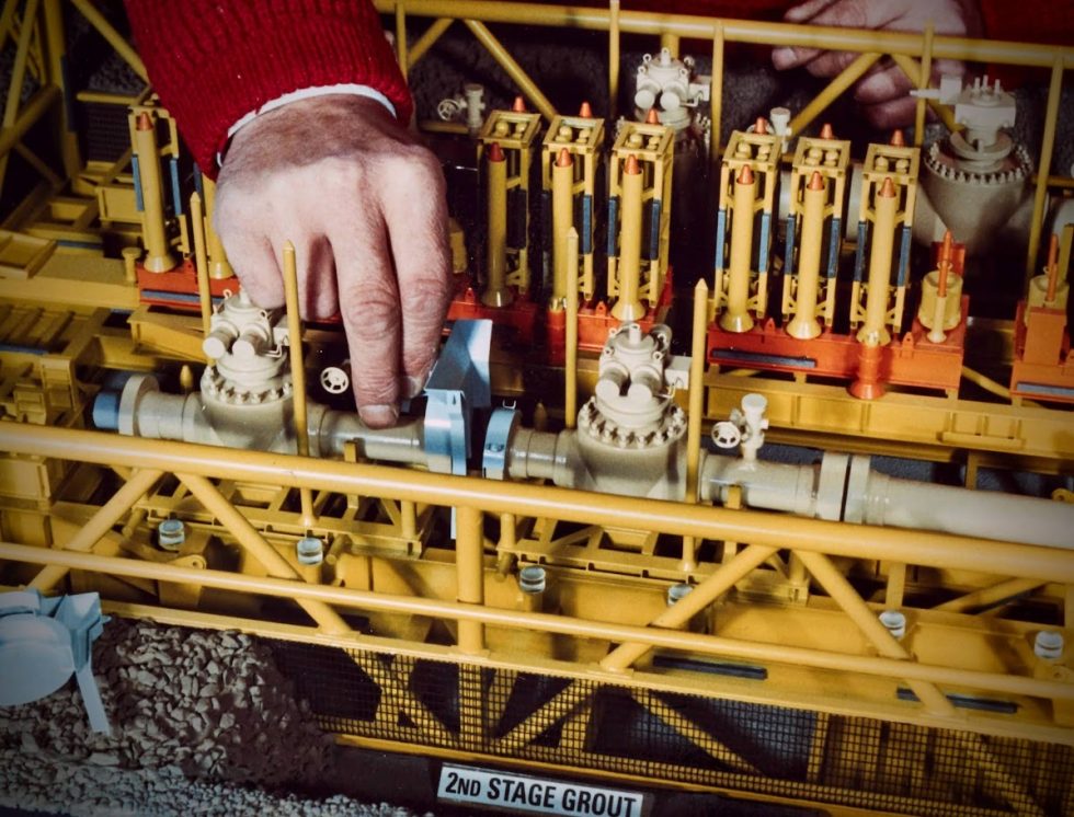 Oil Rig Offshore Gas Pipeline Engineering Exhibition Display Model