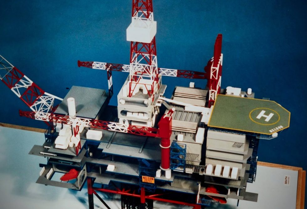 Oil Rig Offshore Gas Pipeline Engineering Exhibition Display Model