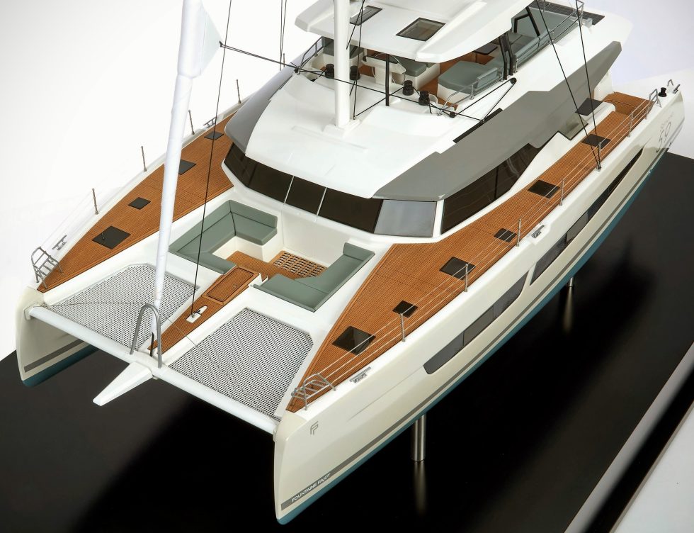 1:30 Fountaine Pajot Samana 59 Catamaran Marine Presentation Marketing Exhibition Display Model