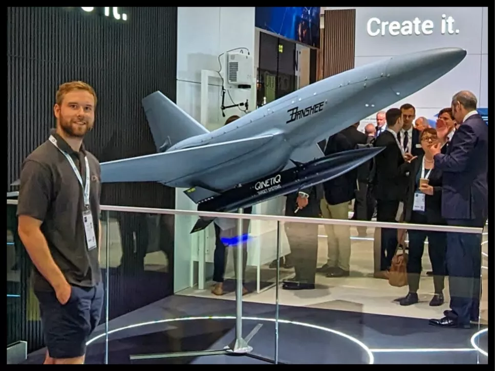 Replica model of Banshee at exhibition