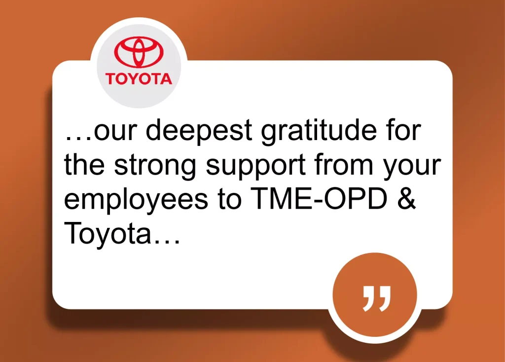Toyota review for Model Products Ltd