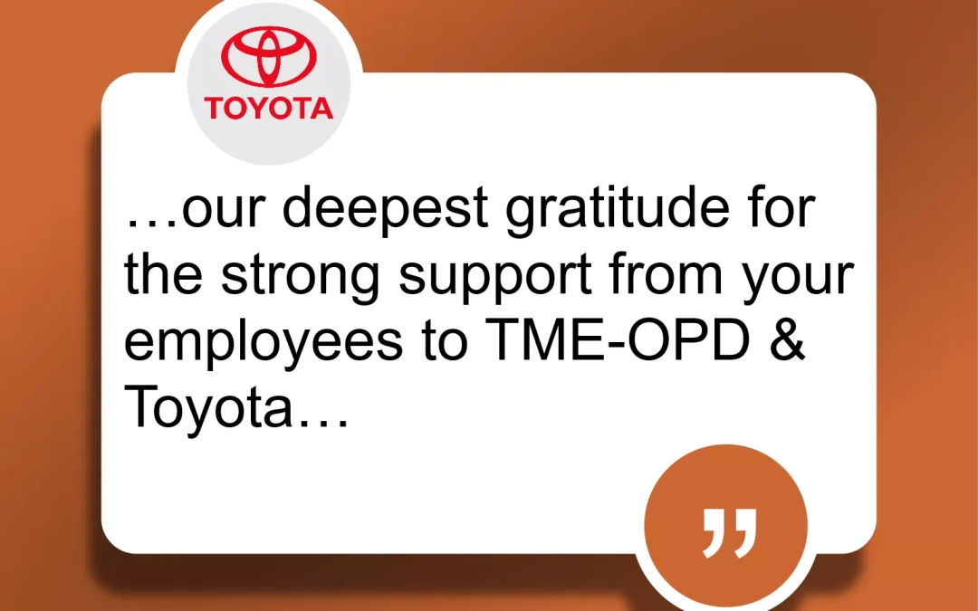 Toyota review for Model Products Ltd