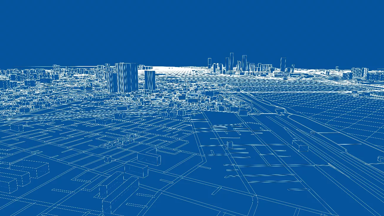 replica models vs digital visualisation - digital city